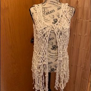 Macramé beach vest